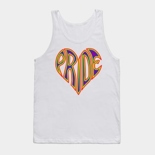 Rainbow Pride Heart Tank Top